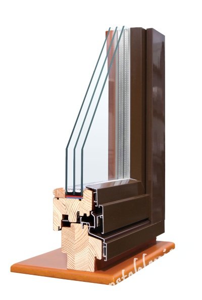 Деревянные окна с двухкамерным стеклопакетом